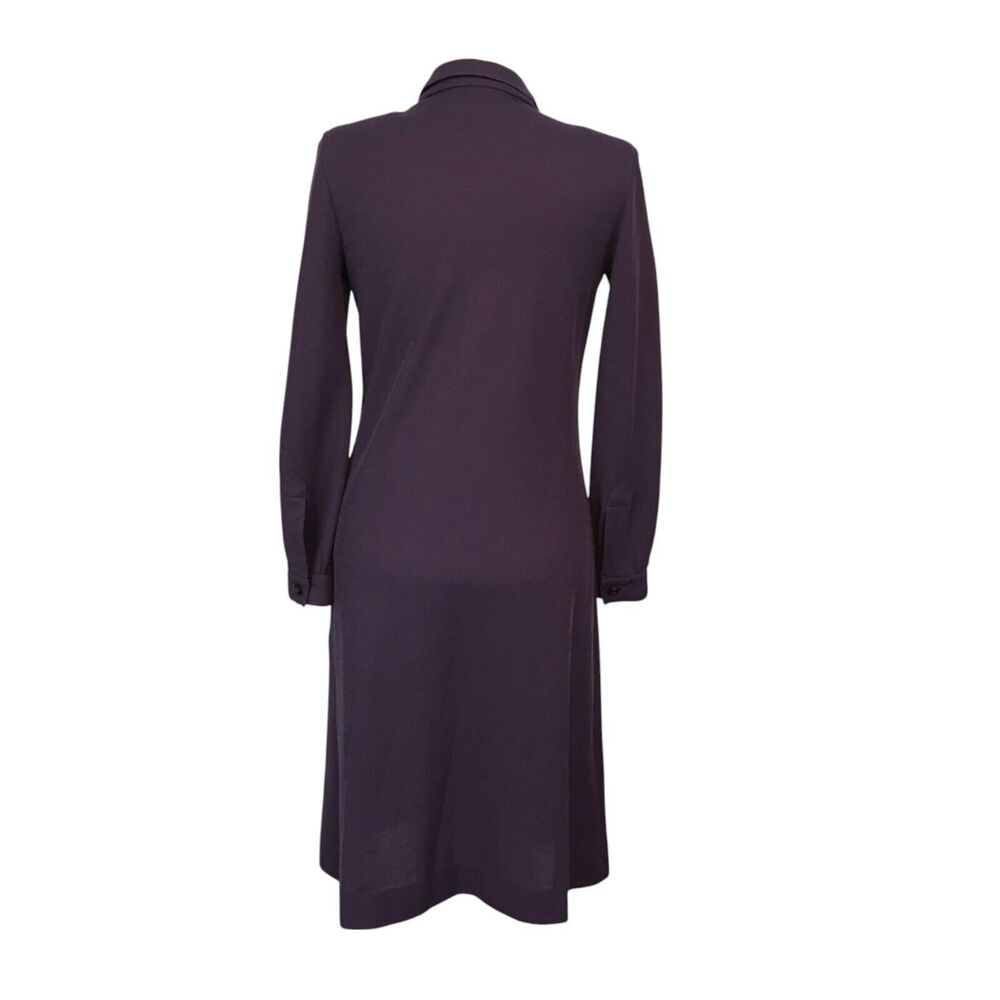 Butte Vintage 70s 80s Womens Plum Purple Knit Sheath Shift Dress, 36 bust - Picture 6 of 8